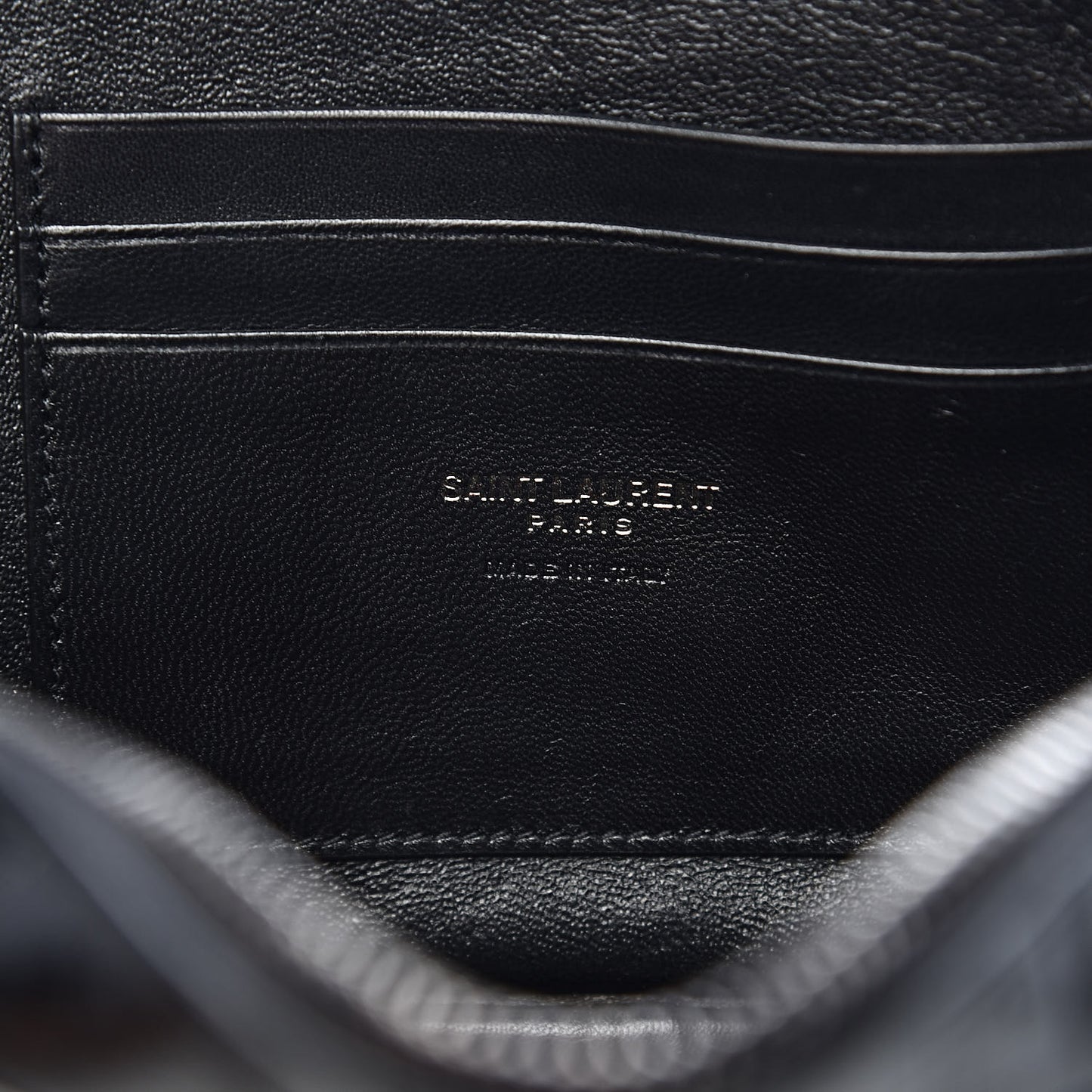 Calfskin Crocodile Embossed Monogram Mini Lou Camera Bag Black