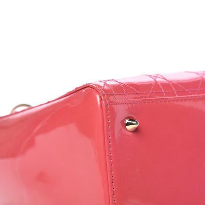 Christian Dior Patent Cannage Medium Lady Dior Pink 12 of 20