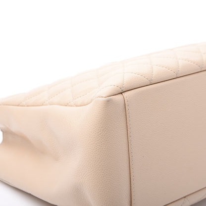 Chanel Caviar Quilted Grand Shopping Tote GST Beige Clair 7 of 10