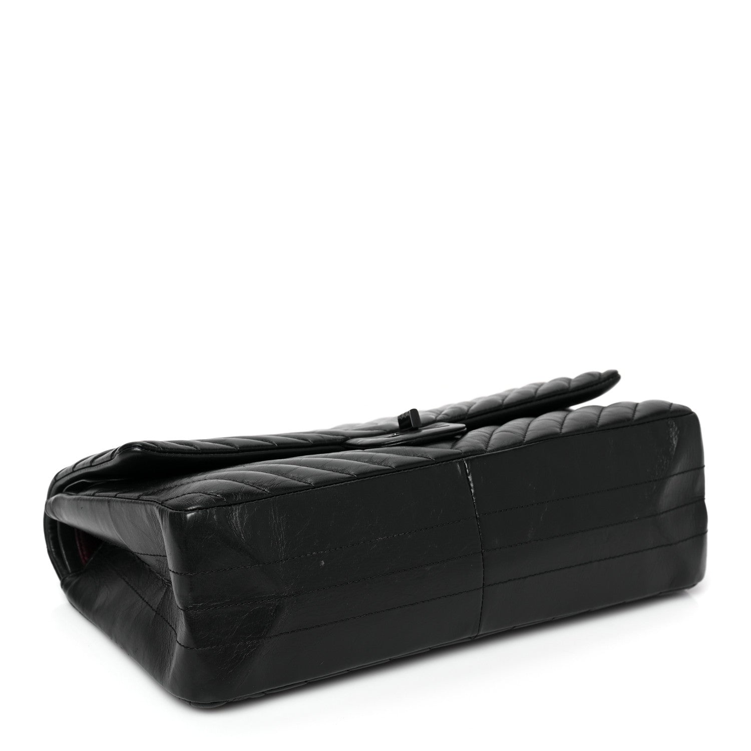 Chanel Aged Calfskin Chevron Quilted 2.55 Reissue 226 So Black 4 of 9