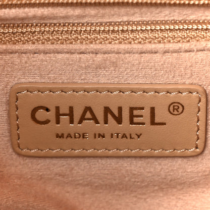 Chanel Caviar Deauville Drawstring Bucket Bag Beige 6 of 11