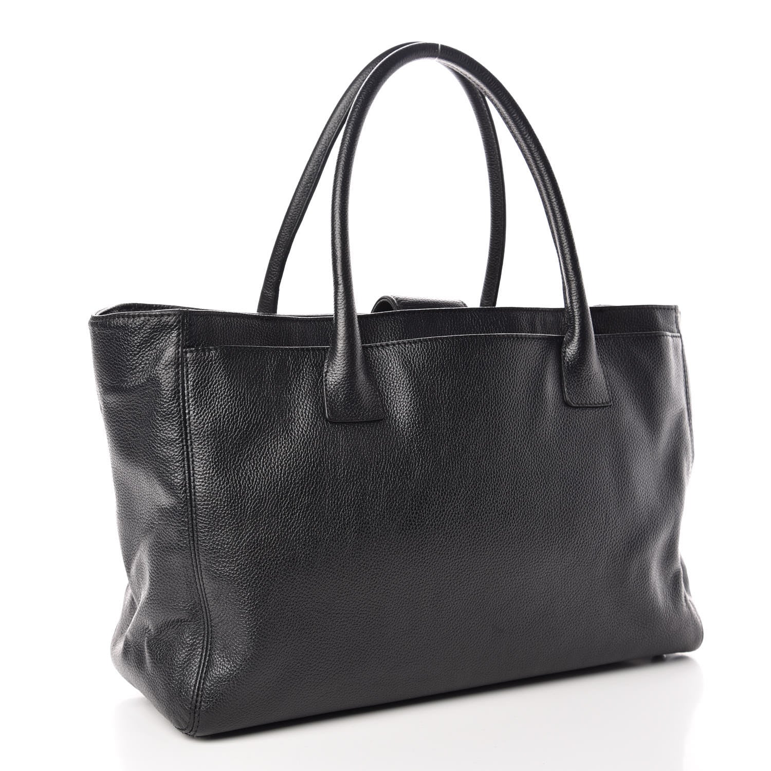 Chanel Calfskin Cerf Executive Shopper Tote Black 3 of 10
