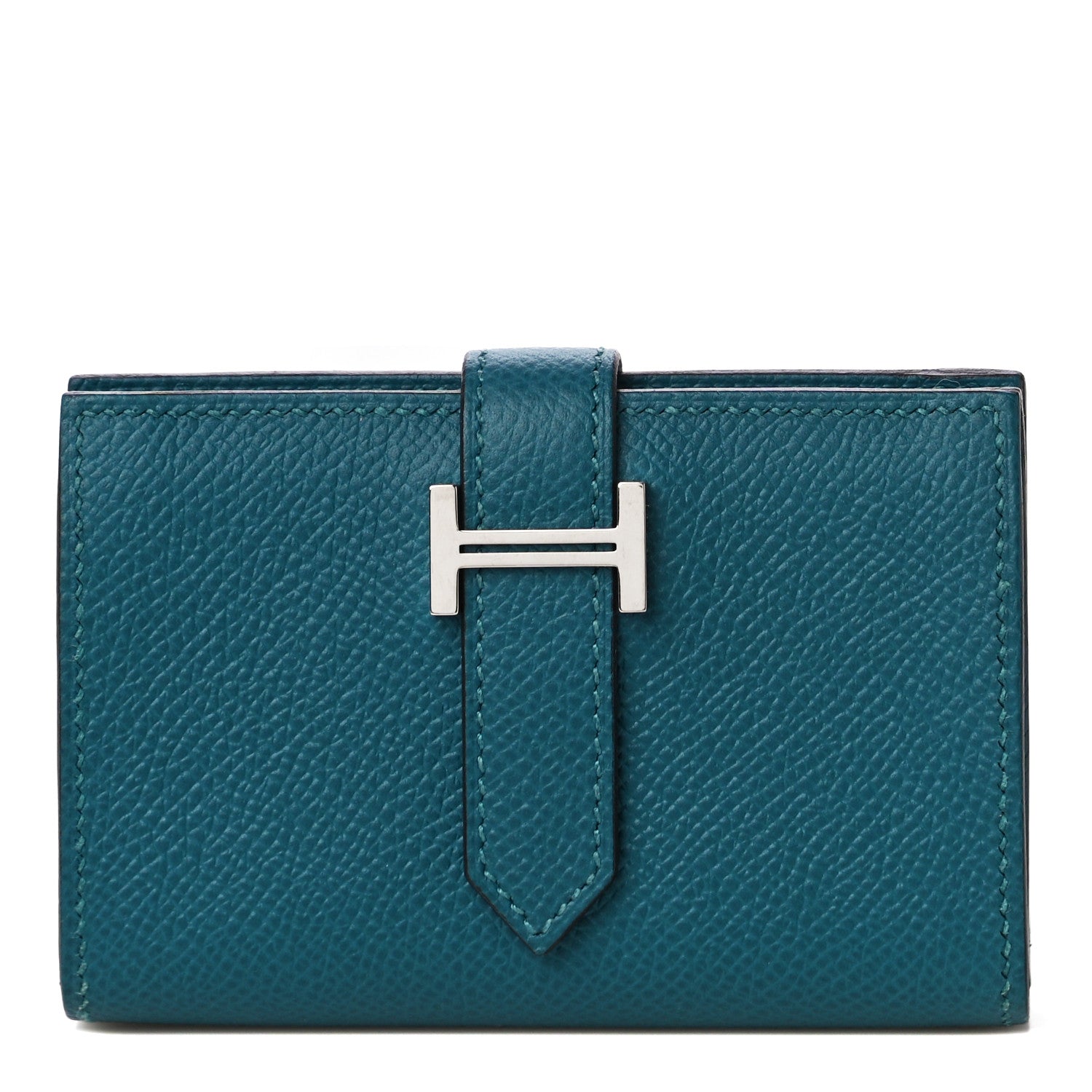 Hermes Epsom Mini Bearn Wallet Vert Bosphore 1 of 10