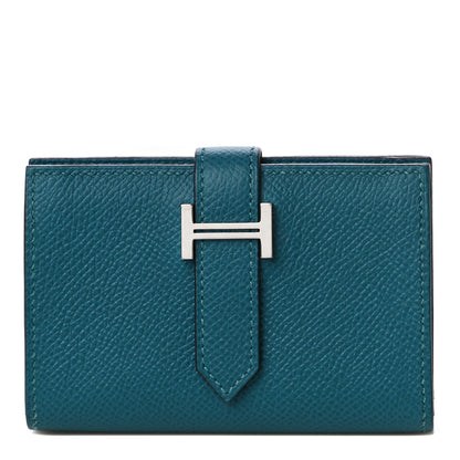 Hermes Epsom Mini Bearn Wallet Vert Bosphore 1 of 10