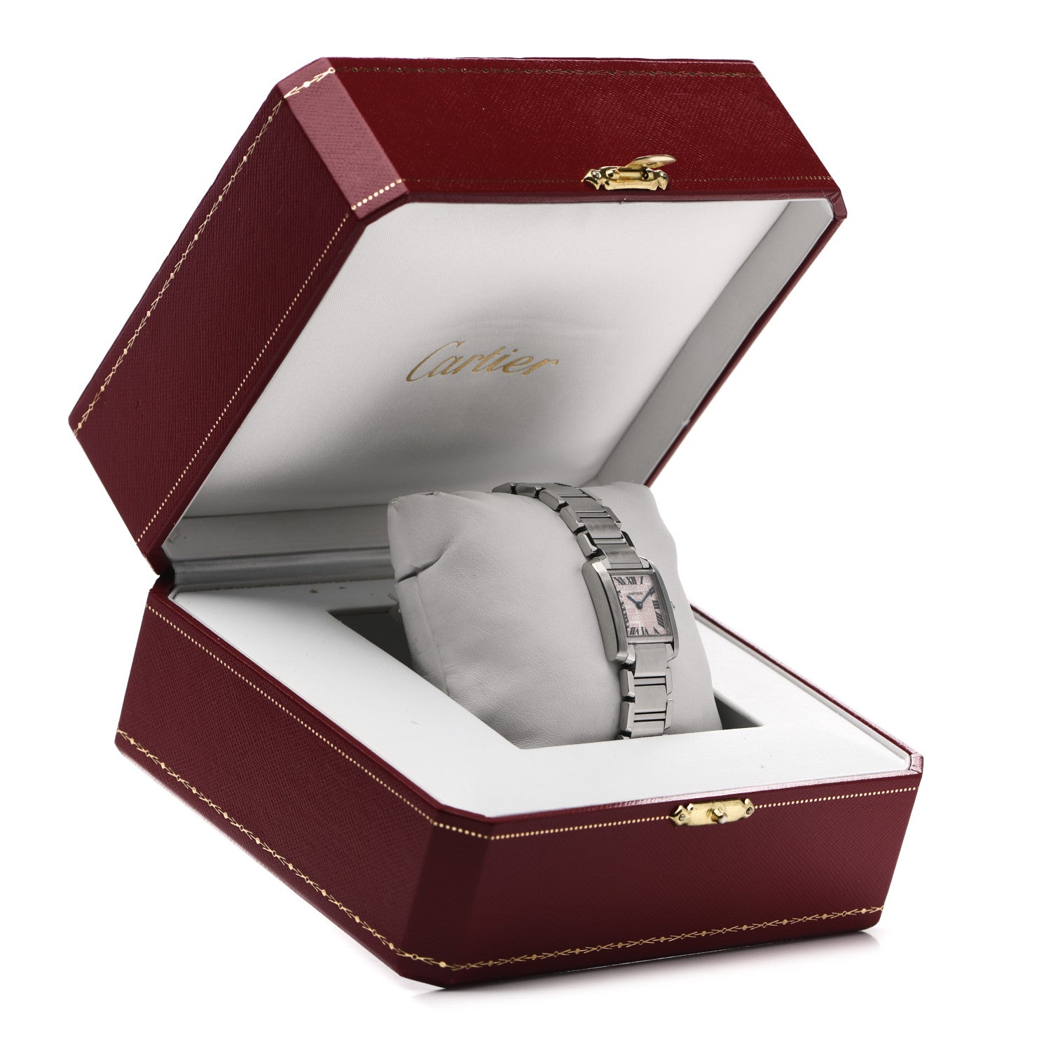 Cartier Stainless Steel 20mm Tank Francaise 160th Anniversary Quartz Watch 5 of 5