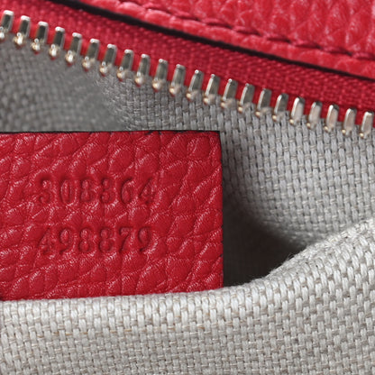 Gucci Pebbled Calfskin Small Soho Disco Bag Tabasco Red 9 of 10