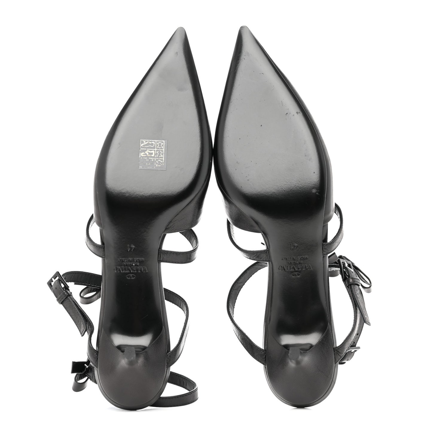 Nappa French Bow Gladiator 45mm Sandals 41 Black