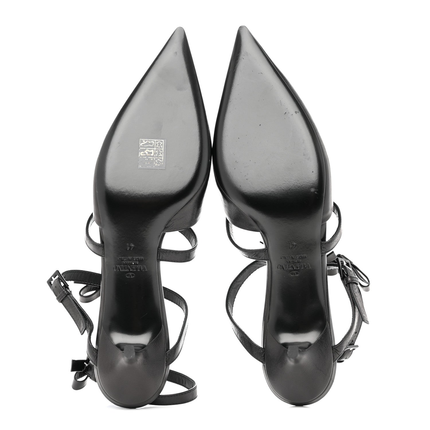 Valentino Garavani Nappa French Bow Gladiator 45mm Sandals 41 Black 5 of 8