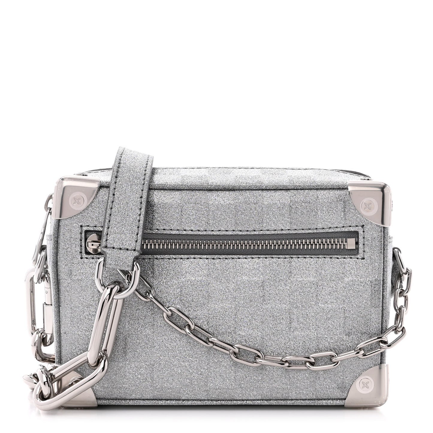 Damier Glitter Mini Soft Trunk Silver