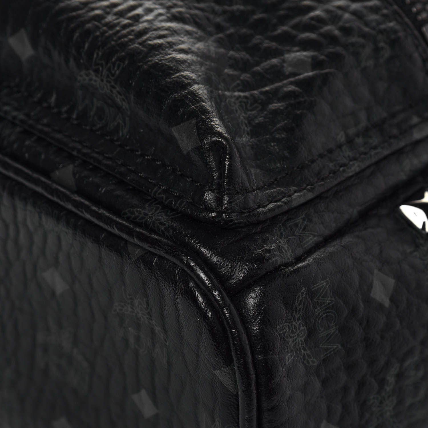 MCM Visetos Side Stud X-Mini Stark Bebe Boo Backpack Black 9 of 12