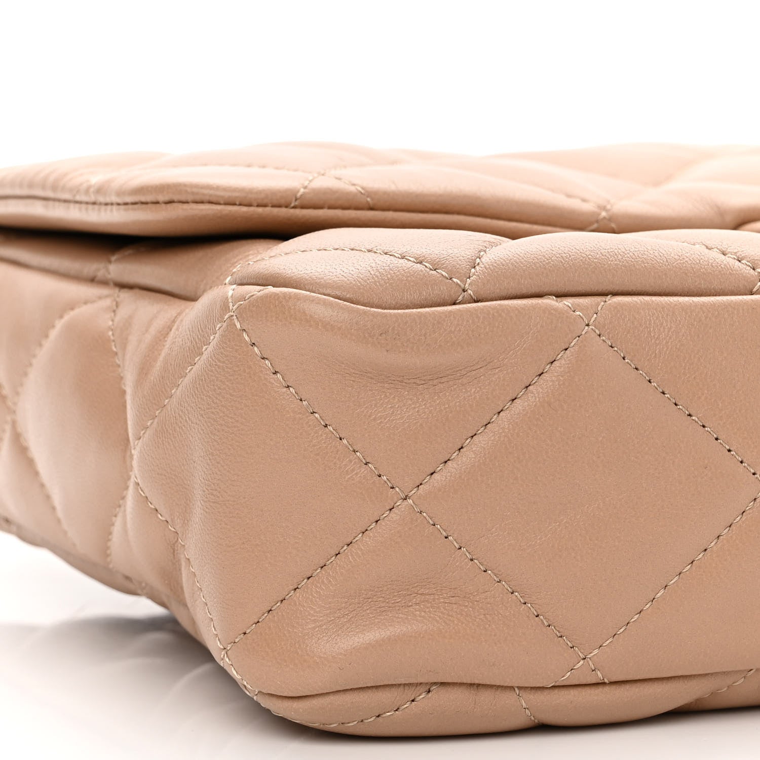 Chanel Lambskin Quilted Large CC Funky Town Flap Beige 9 of 11