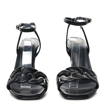 Hermes Nappa Gala 105 Sandal 35.5 Black 2 of 7