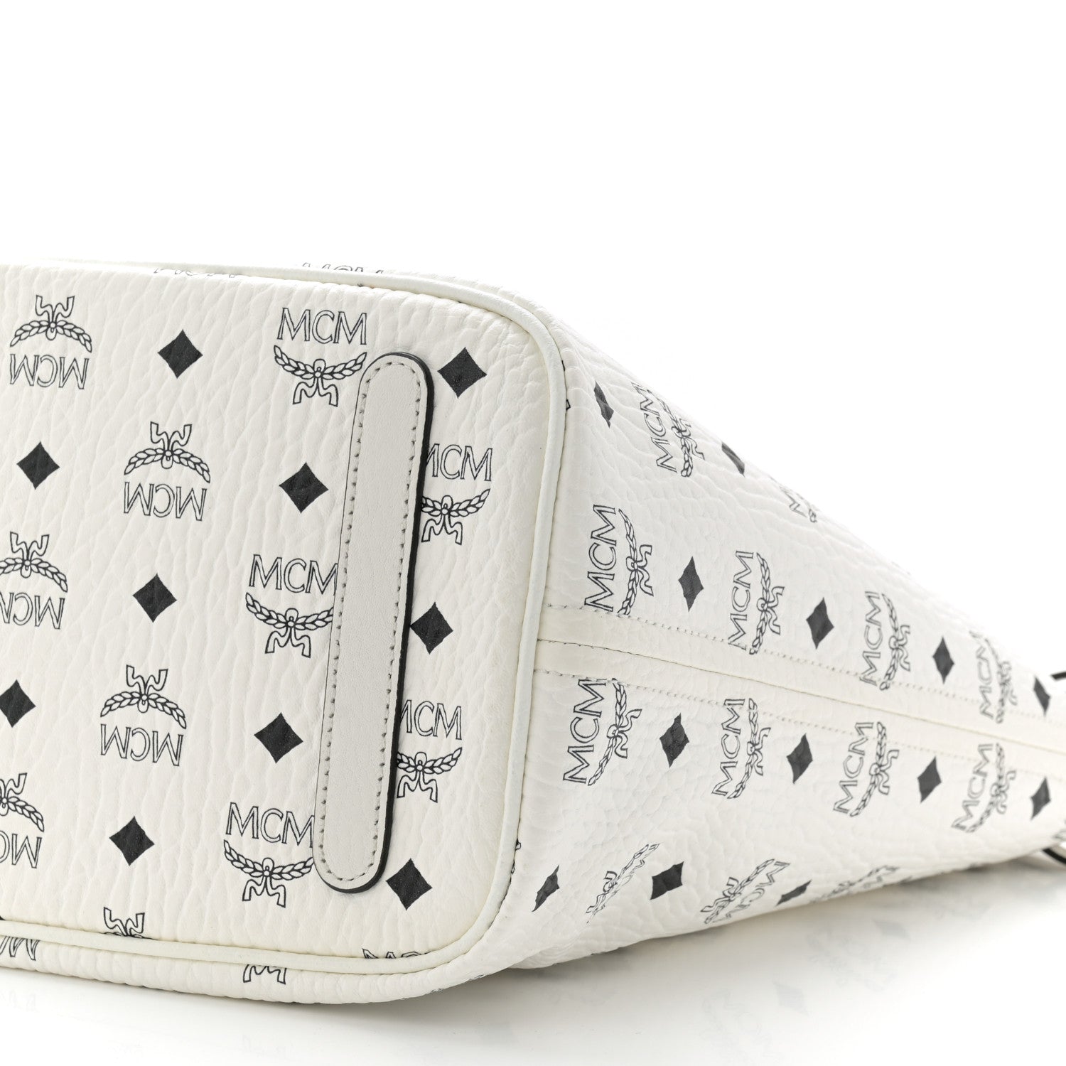 MCM Visetos Medium Liz Reversible Shopper Tote White 16 of 16