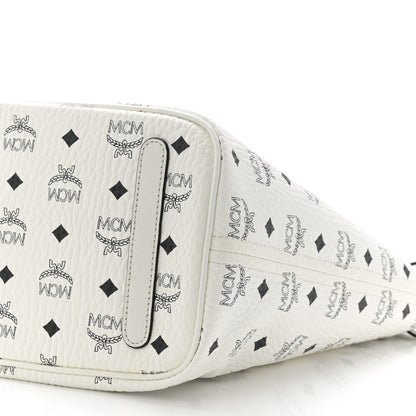 MCM Visetos Medium Liz Reversible Shopper Tote White 16 of 16