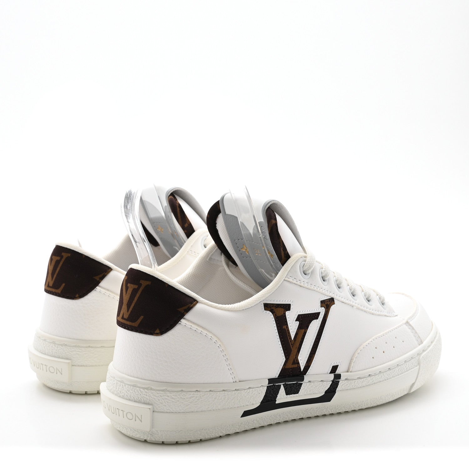 Louis Vuitton Charlie Sneakers 35 White Cacoa Brown 5 of 9