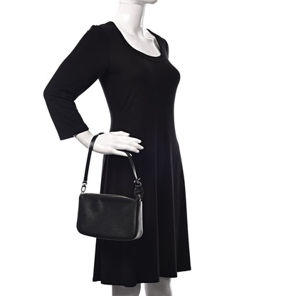 Louis Vuitton Epi Pochette Accessories NM Black 2 of 9
