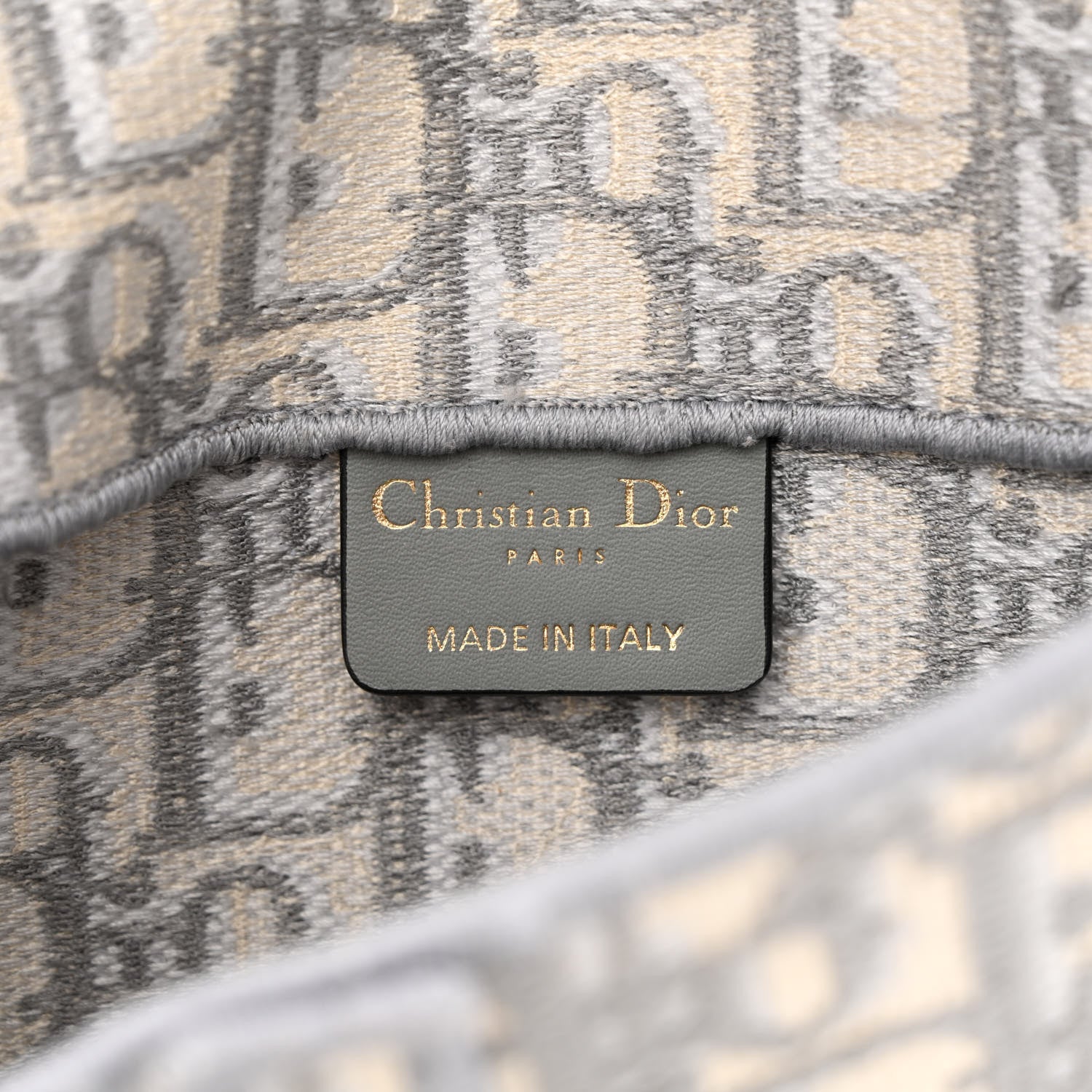Christian Dior Oblique Slim Saddle Pouch Grey 6 of 14