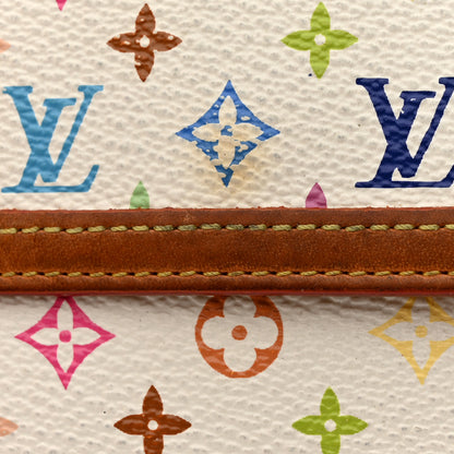 Louis Vuitton Monogram Multicolor Porte-Monnaie Billets Wallet White 9 of 11