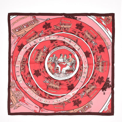 Hermes Silk Jeu de Omnibus et Dames Blanches Scarf 70 1 of 3