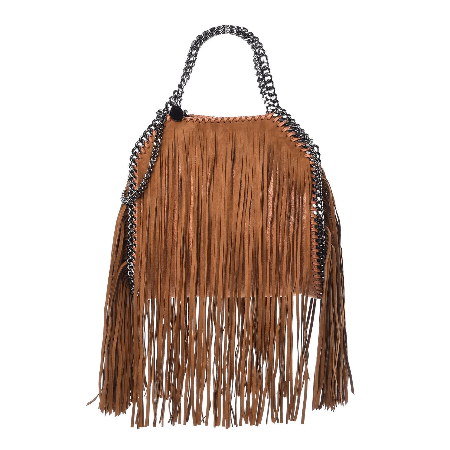 Eco Suede Mini Fringe Falabella Tote Tan