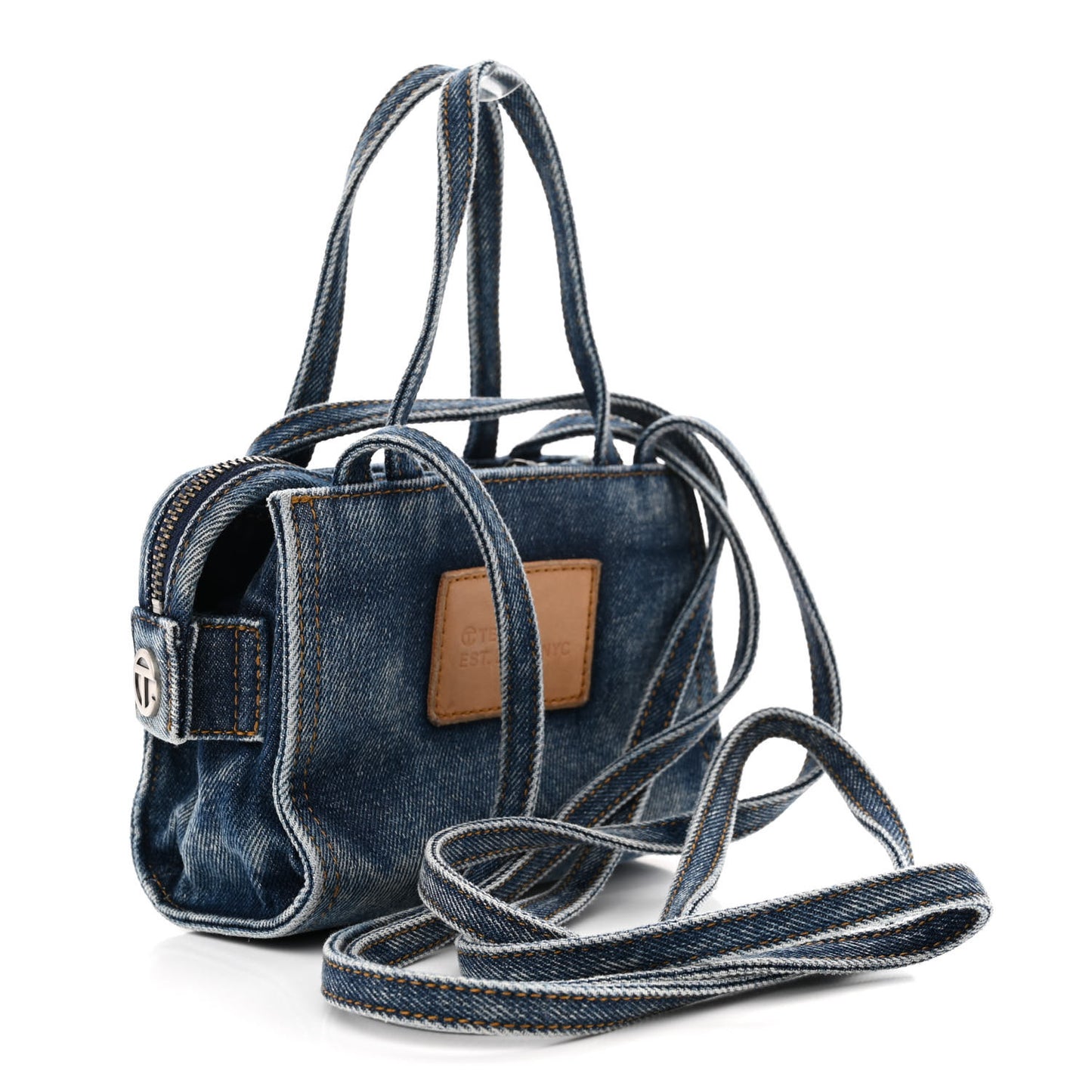 Denim Small Shopping Bag Blue