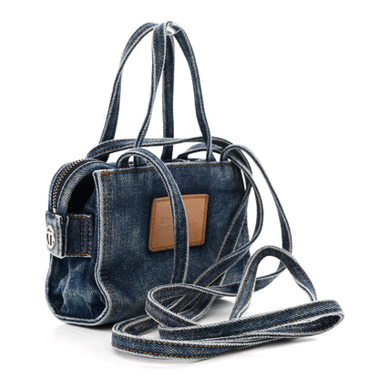 Telfar Denim Small Shopping Bag Blue 3 of 10