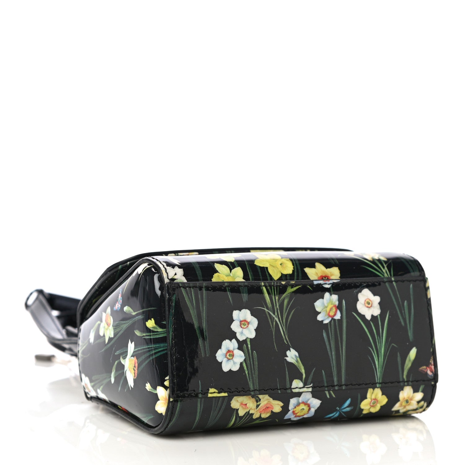 Dolce & Gabbana Vernice Printed Mini Satchel Black Multicolor 4 of 9
