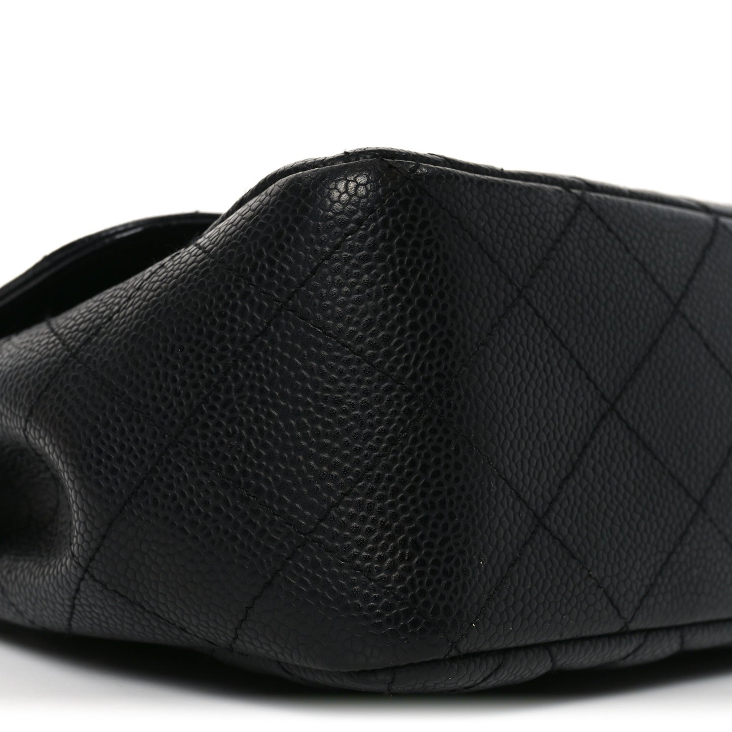 Caviar Quilted Jumbo Single Flap Black