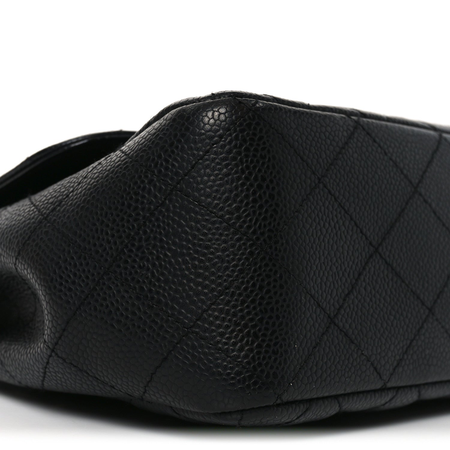 Chanel Caviar Quilted Jumbo Single Flap Black 9 of 10