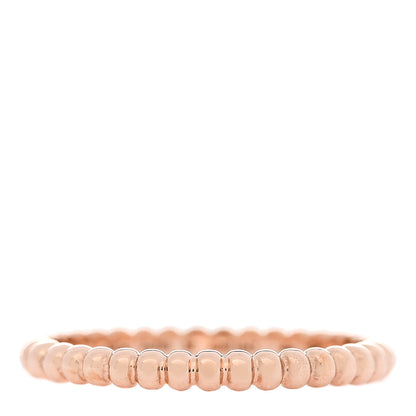 Van Cleef & Arpels 18K Rose Gold Small Perlee Ring 55 7.25 1 of 5