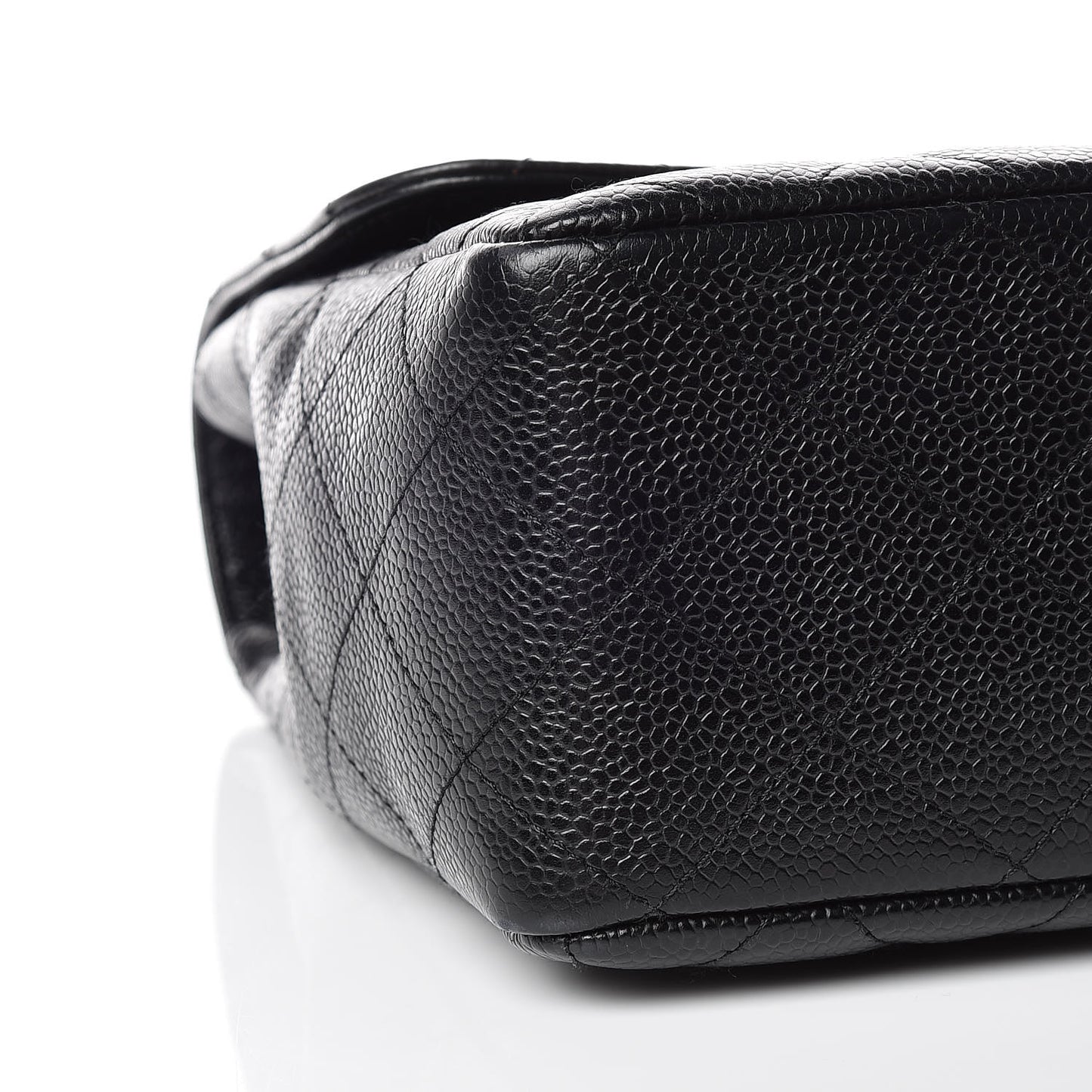 Caviar Quilted Jumbo Single Flap Black