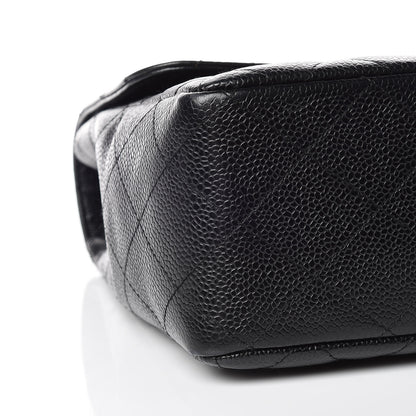 Chanel Caviar Quilted Jumbo Single Flap Black 8 of 16