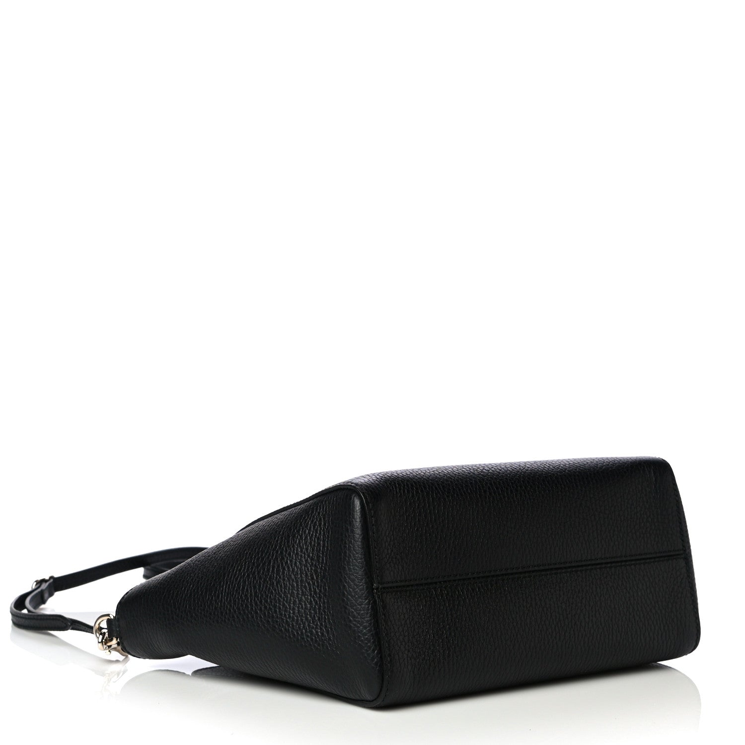 Gucci Dollar Calfskin Mini Swing Top Handle Bag Black 4 of 10