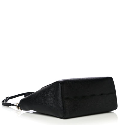 Gucci Dollar Calfskin Mini Swing Top Handle Bag Black 4 of 10