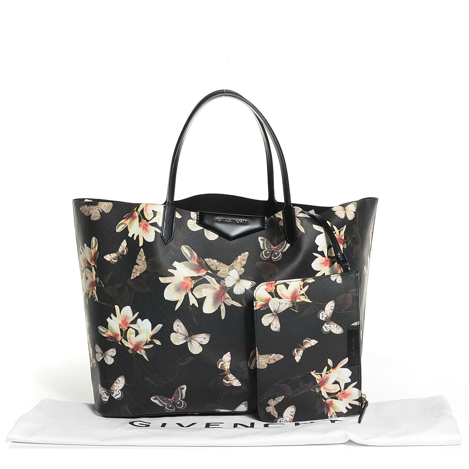 Givenchy Textured Coated Canvas Magnolia and Moth Print Large Antigona Tote 5 of 10