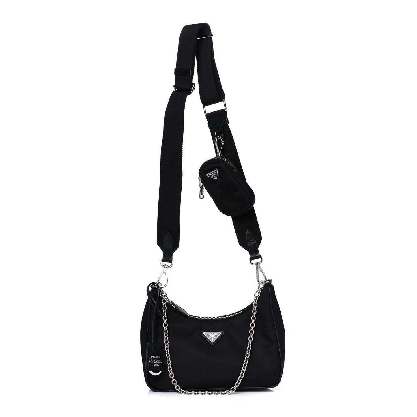 Nylon Re-Edition 2005 Shoulder Bag Black