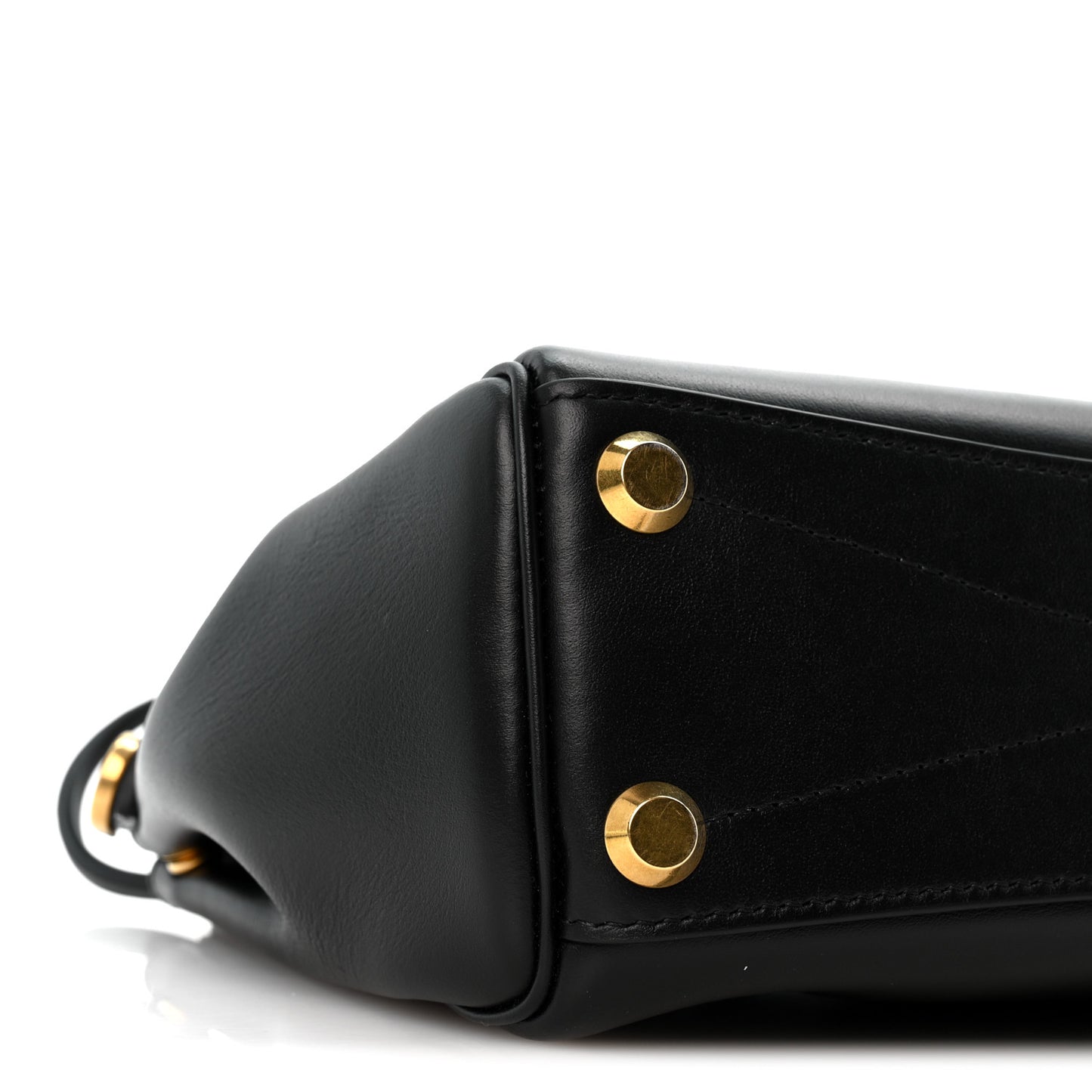 Smooth Calfskin Mini Bel Air Carry All Bag Black