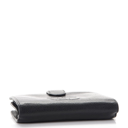 Chanel Caviar Timeless CC Zipped Pocket Wallet Black 4 of 9