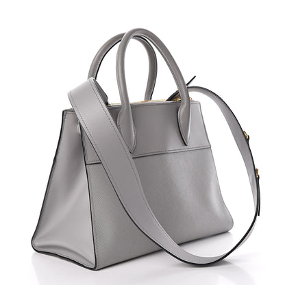 Prada Saffiano City Calf Small Esplanade Tote Nube 3 of 14