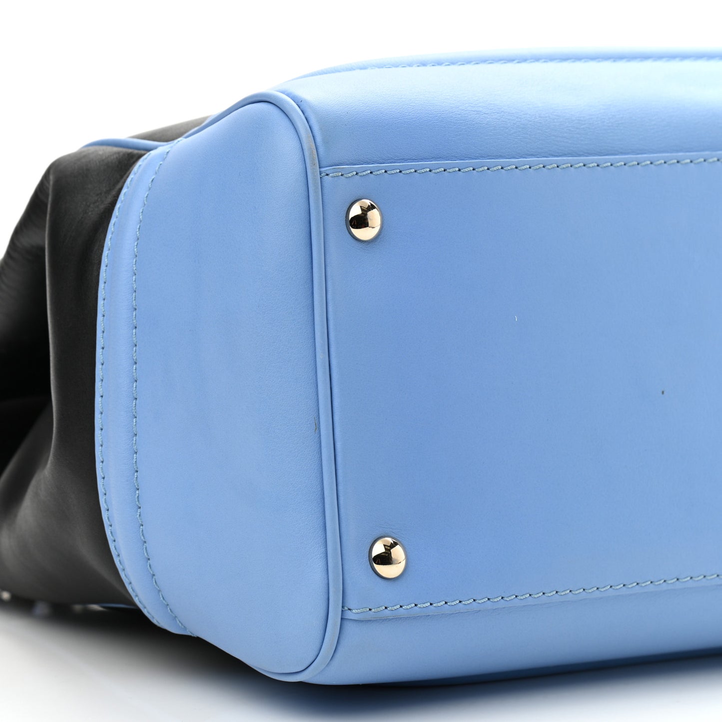 Calfskin Large Palazzo Empire Bag Blue Multicolor