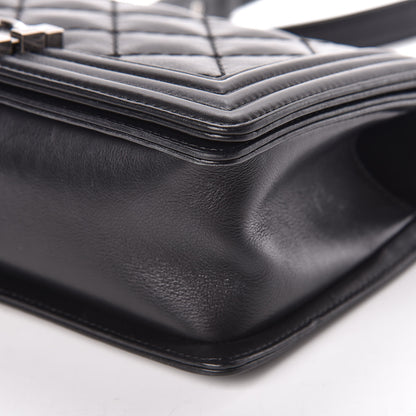 Chanel Calfskin Double Stitch Medium Boy Flap Black 15 of 16