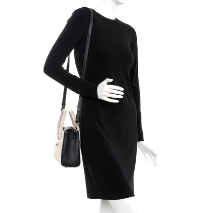 Chanel Grained Calfskin Mini Bi-Color Neo Executive Shopper Tote Beige Black 2 of 7