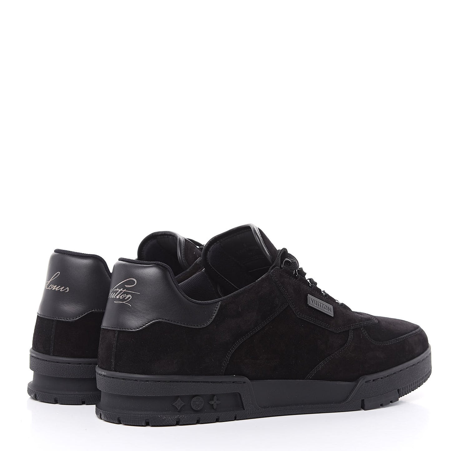 Suede Uniform Sneakers 11 Black