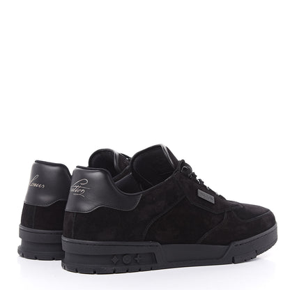 Louis Vuitton Suede Uniform Sneakers 11 Black 4 of 9