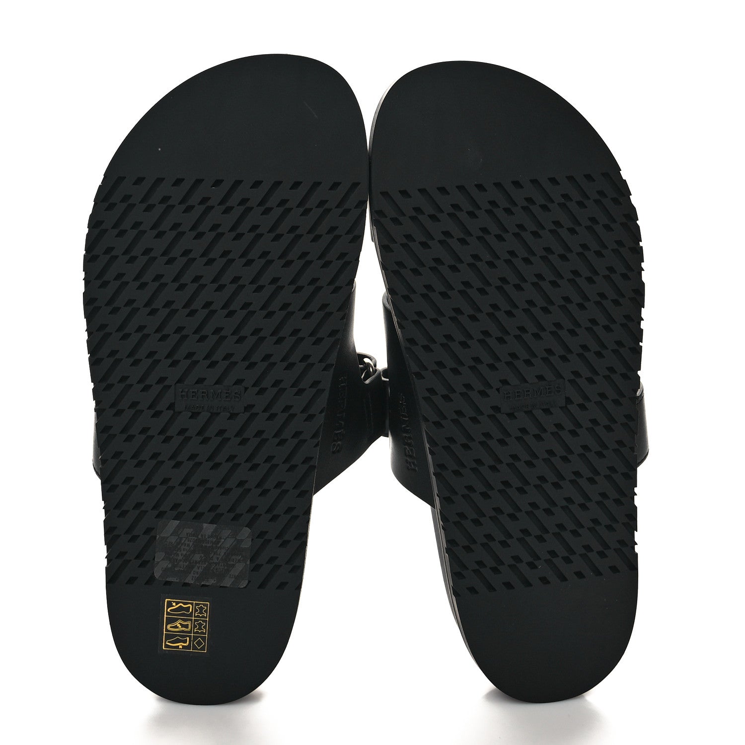 Hermes Calfskin Womens Chypre Sandals 39 Black 5 of 9