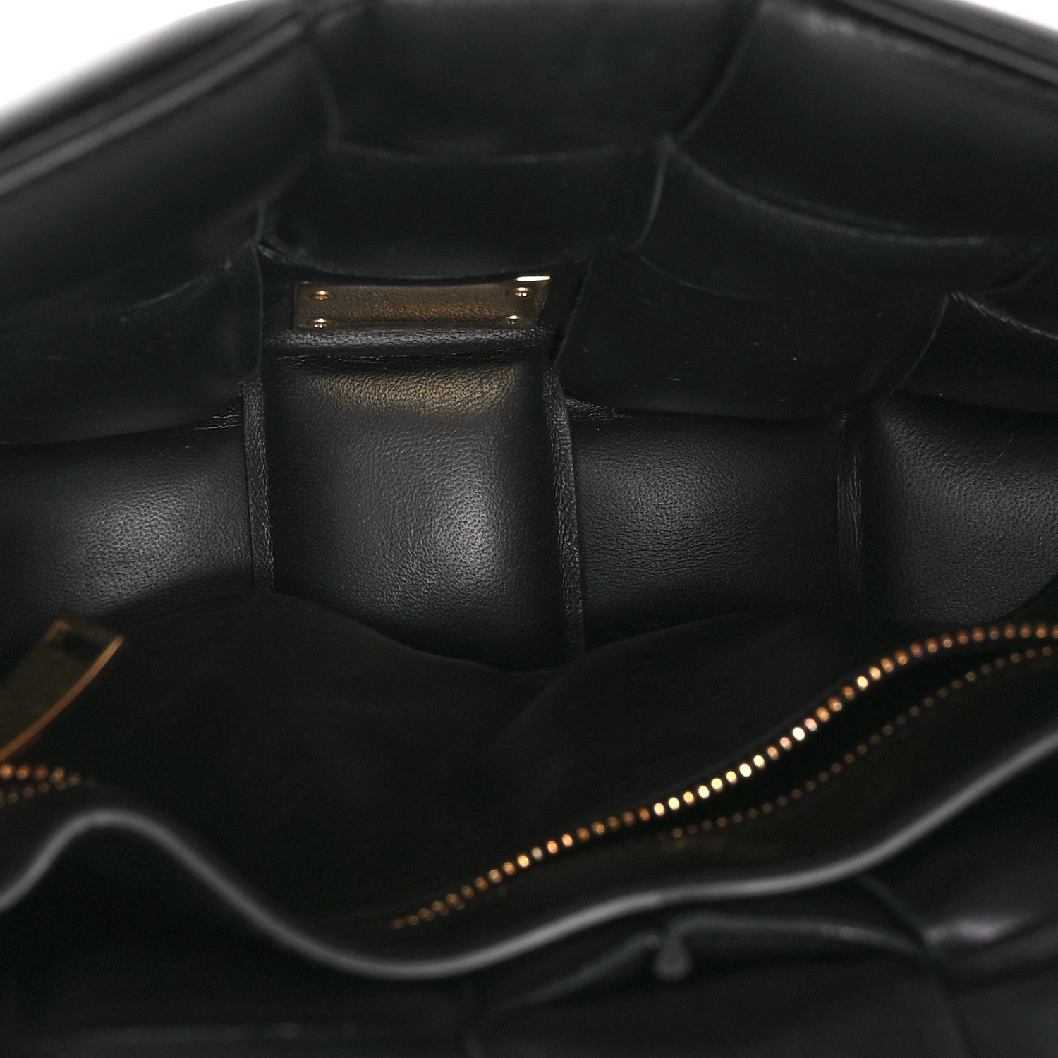 Bottega Veneta Lambskin Maxi Intreccio Padded Chain Cassette Crossbody Bag Black 5 of 10