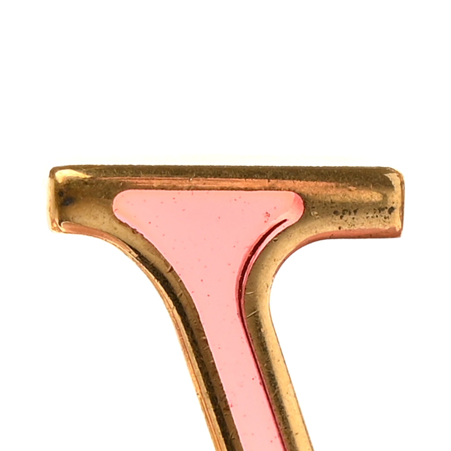 LV Tag Bag Charm Gold