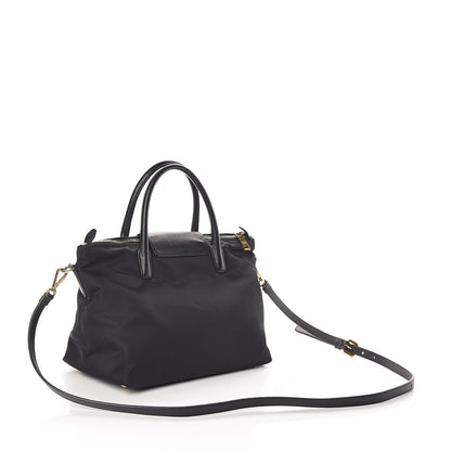 Prada Tessuto Nylon Saffiano Tote Black 3 of 10