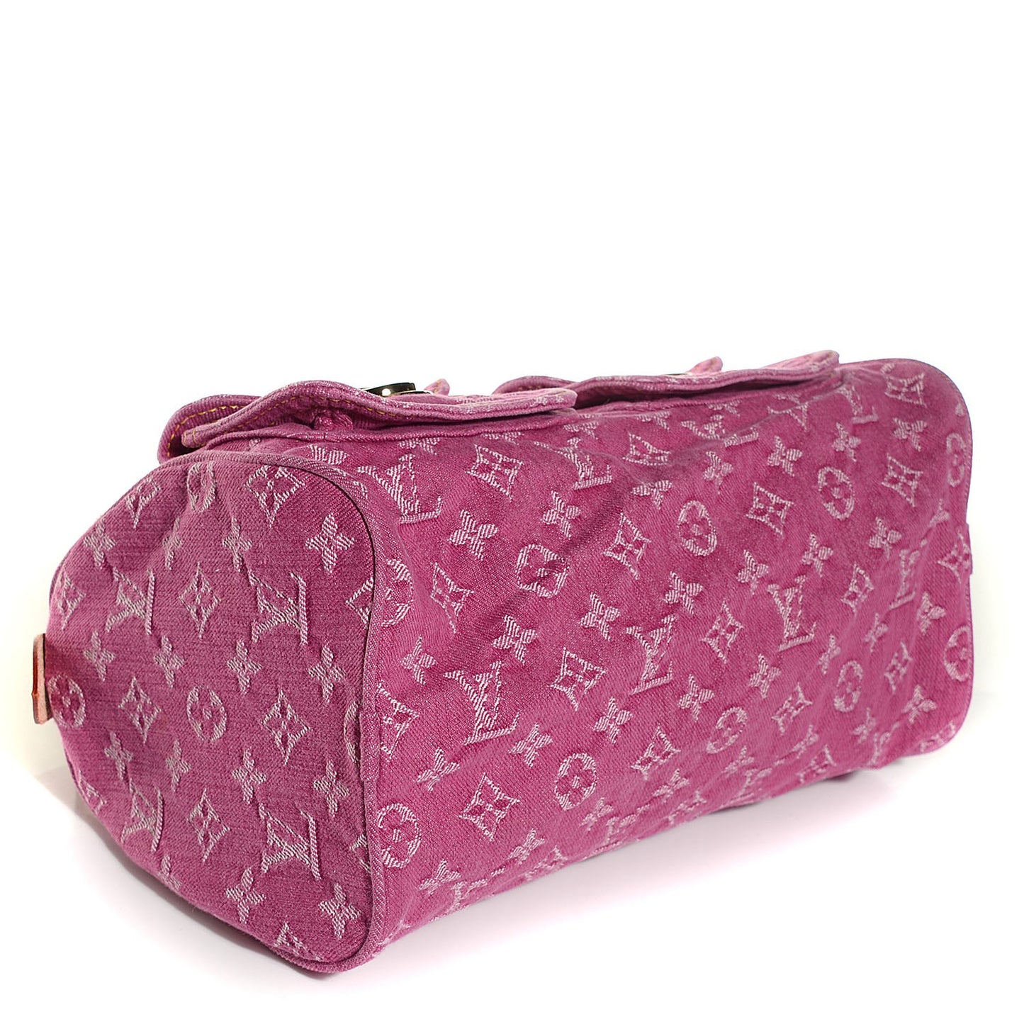 Monogram Denim Neo Speedy Fuchsia
