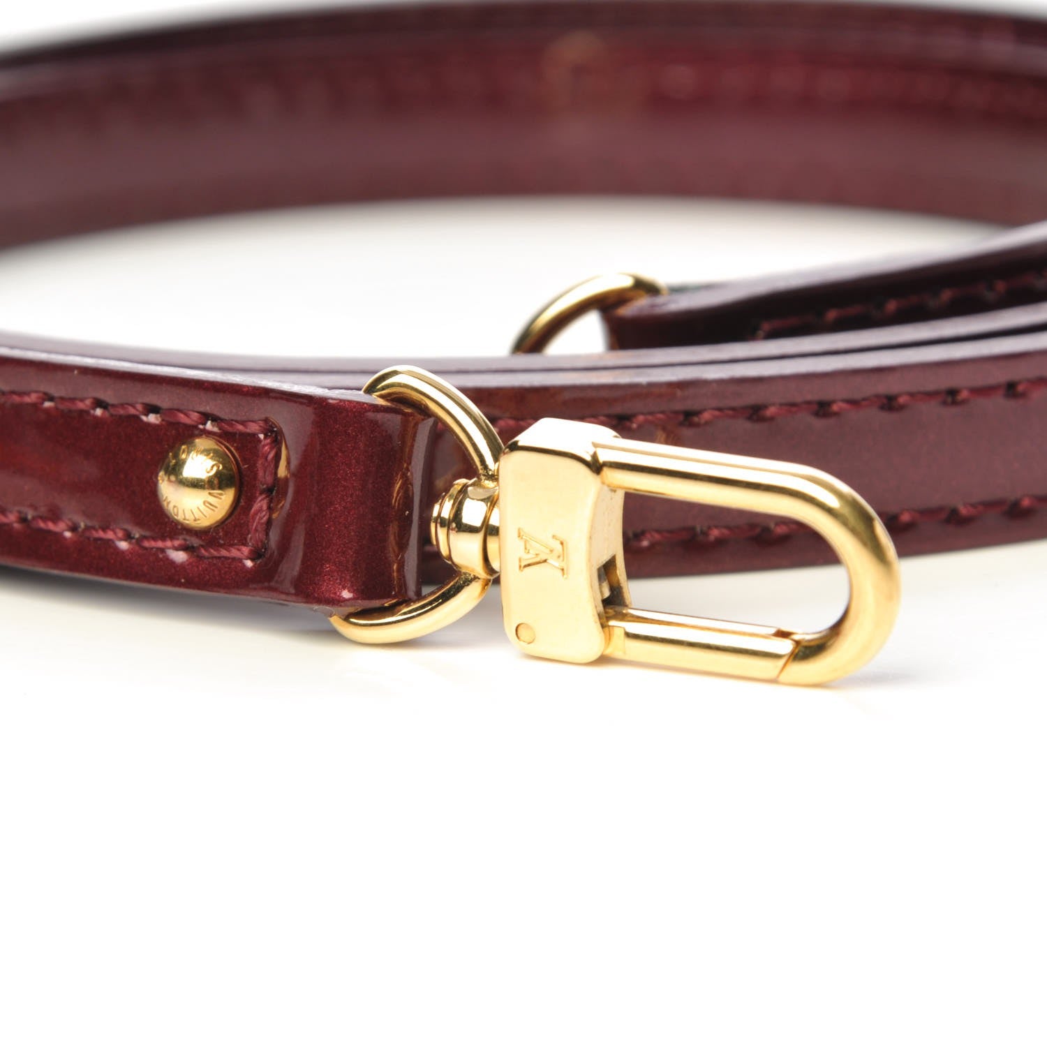Louis Vuitton Patent Alma BB Shoulder Strap Rouge Fauviste 3 of 3